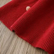 Baby Girls Winter Knitted Warm & Stylish Kids Party Red Dress (1 to 5 years) for yours BABUU_img_9