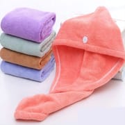 Super Absorbent Microfiber Hair Towel – Quick Dry Hair Wrap with Button for Women – Soft & Lightweight | Price in BD_img_2