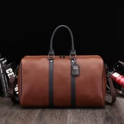 Men’s Large Leather Crossbody Travel Bag – Big Capacity Weekend Tote & Carry-On Duffel | Price in BD_img_1