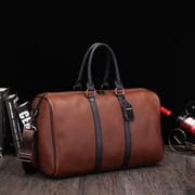 Men’s Large Leather Crossbody Travel Bag – Big Capacity Weekend Tote & Carry-On Duffel | Price in BD_img_2