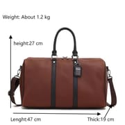 Men’s Large Leather Crossbody Travel Bag – Big Capacity Weekend Tote & Carry-On Duffel | Price in BD_img_12