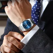POEDAGAR 930 Men's New Luxury Luminous Date Week Stainless Steel Quartz Watch For Men_img_9