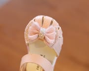 Kids Girls Reinstone Fabric Bow Knot Stylish Summer Sandals (6 months - 3 years)_img_3
