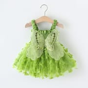 Baby Girl Butterfly Wings Fairy Sleeveless Pleated Lace Summer Dress (6 months to 3 years)_img_10