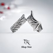 Angel & Devil Wings Couple Ring | Thai Silver Personality Open Ring_img_3