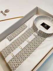 Royal White Heritage Embroidery Panjabi_img_2