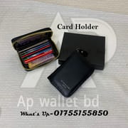 Premium Quality Card Holder Black & Brown_img_2