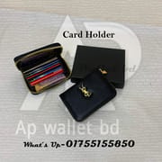 Premium Quality Card Holder Black & Brown_img_3