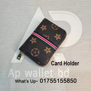 Premium Quality Card Holder Black & Brown_img_6