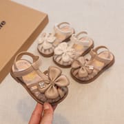 Baby Girls Stone Bowtai Fashionable Sandals ( 6 to 22 months)_img_0