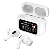 A9 Pro ANC Touch Screen Display Earbuds – White Color_img_0