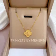 Gold clover pendant High quality_img_2