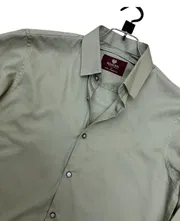 Solid Olive Green Shirt – Minimal Style_img_2