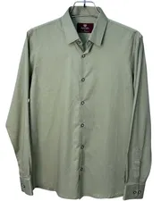 Solid Olive Green Shirt – Minimal Style_img_3