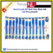 Good Luck DF Ball Pen Blue ink 0.6mm (12 Pcs pouch)_img_0
