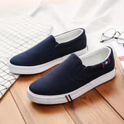Men’s High Quality Slip-On Canvas Shoes – Lightweight, Breathable, Anti-Slip | White, Black, Navy, Denim  | Price in BD_img_1