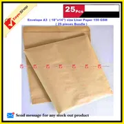 Envelope A3 ( 18''x14'') size Liner Paper 150 GSM ( 25 pieces Bundle )_img_0