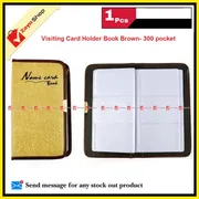 Visiting Card Holder Book Brown 300 Pocket_img_0