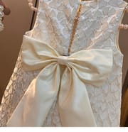 Kids Girls Princess Pearl Elegant Heart Pattern Party Dress (1 to 7 years)_img_5