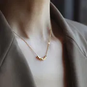 Eight cubes gold necklace_img_1