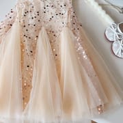 Kids Girls Korean Princess Sleeveless Ruffle Lace Party Dress (1 to 6 years)_img_5