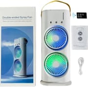 Rechargeable Remote Control Double-Head Spray Cooling Fan_img_0