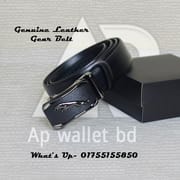 Jaguar Genuine Leather Metal Buckles Sliding Automatic Gear Belt_img_0