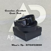 Jaguar Genuine Leather Metal Buckles Sliding Automatic Gear Belt_img_1