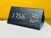 Triangle Wooden Style Digital LED Clock_img_2