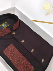 Ajwah Deep Maroon Majesty Panjabi_img_2