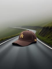 LA Adjustable Cotton Cap – Cocoa Night Brown with Metal Back Strap_img_5