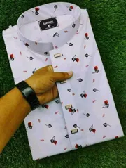 White Panjabi with sport 40, 42, 44, 46 Size Available_img_0