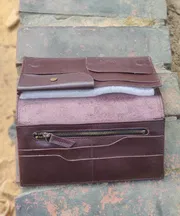 KROYSHALA 100% Premium Leather Long Wallet – Chocolate_img_5