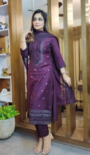 Block Printed Kameez Set ( COT506 )_img_4