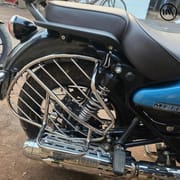 Premium Heavy SS Right Side Sharee Gourde For Royal Enfield Meteor & Classic  350_img_0