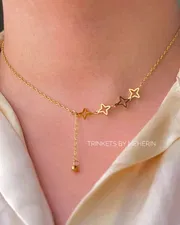 Gold star necklace_img_0