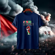 Free Palestine Cotton T-shirt_img_5