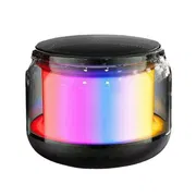 Bluetooth Audio Heavy Subwoofer Home Colorful Glass Harman Sound Quality Good Wireless Bluetooth High Color Value Computer Speaker_img_2