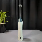 Rechargeable Eggbeater Handheld Stainless Milk Frother Foamer Blender Coffee Mixer with Charging Cable_img_1