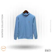 POLO RALPH LAUREN Winter Collection Turtle Neck Sweatshirt – Sky Blue_img_0