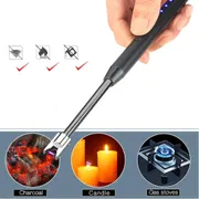Type-C Rechargeable Windproof Arc Lighter with Flexible Neck – Random Color_img_1