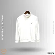 POLO RALPH LAUREN Winter Collection Turtle Neck Sweatshirt – Crisp White_img_0