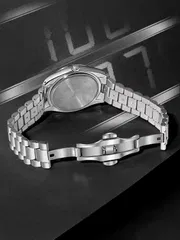 TOMI T-305 Men's Luxury Stone Stainless Steel Watch Gift Box Set (Black)_img_5