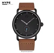 TOMI T-037 Men's Quartz Leather Belt Watch With Second Sub-Dial(Brown-Black)_img_0
