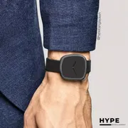 TOMI T-077 Unisex Leather Belt Casual Quartz Wrist Watch (Black)_img_1