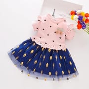 Kids Girls Cherry Love Print Short Sleeve Princess Dress (6 months to 7 years)_img_3