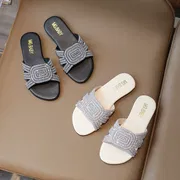 Kids Girls Luxury Crystal Glitter Slippers Summer Sandals (3–5 years) for your baby's smile_img_0