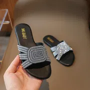 Kids Girls Luxury Crystal Glitter Slippers Summer Sandals (3–5 years) for your baby's smile_img_1