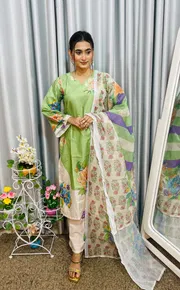 Parrot green Three Piece_img_1