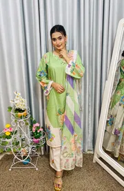 Parrot green Three Piece_img_4